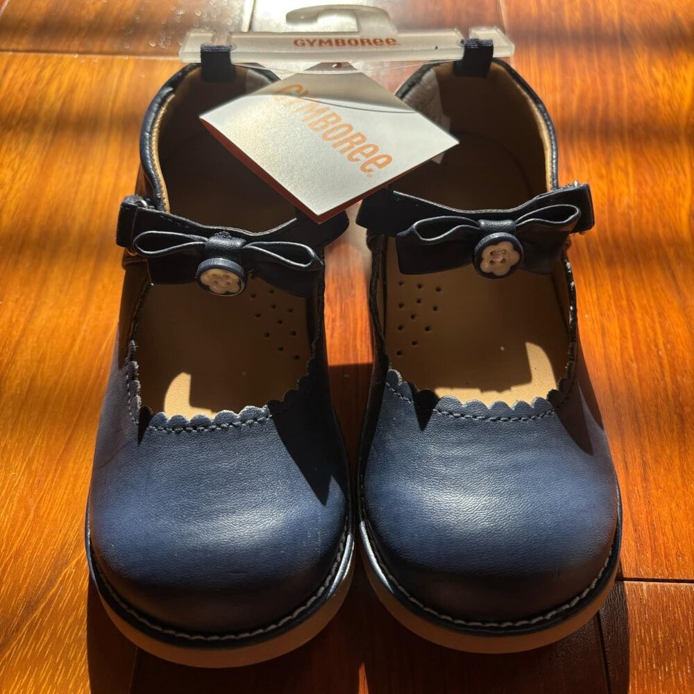 NEW Gymboree Dressy Mary Jane for Toddler Girls Size 10 – Navy with Cute Bow